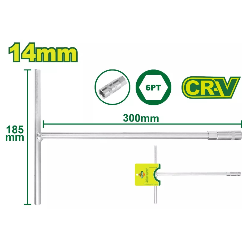 Dyllu 14mm T-Handle Socket Wrench - DTTH1114