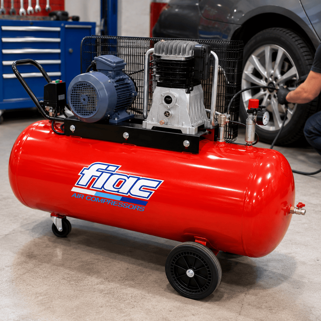 FIAC Compressor & Air Tool Accessories Fiac Single Phase 200L Air Compressor 3HP – AB200/348