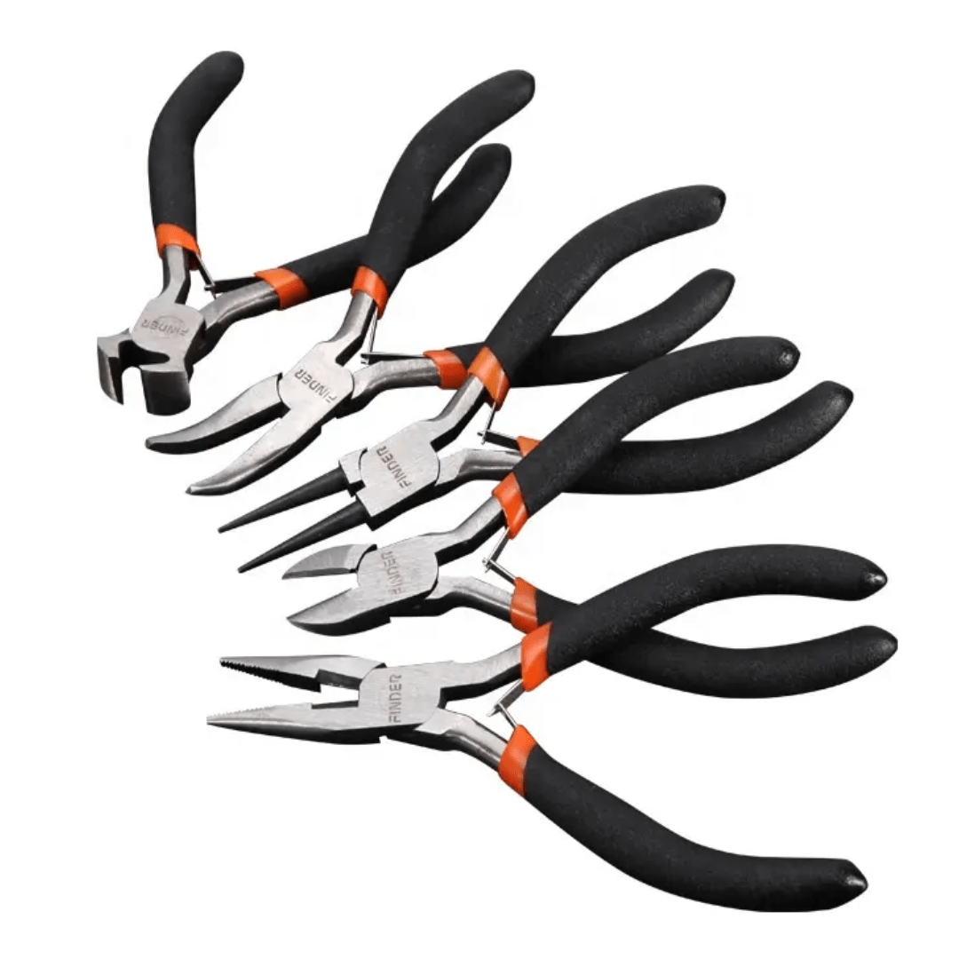 Finder Pliers Finder 5 Pieces Dip Handle Mini Pliers - 125mm
