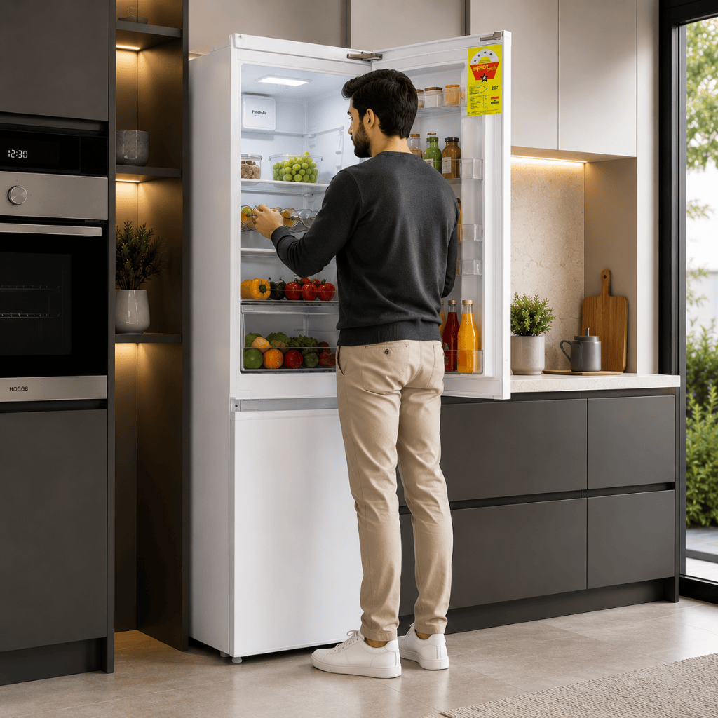 Finlux Refrigerators & Freezers Finlux 180L Built-In Bottom-Freezer Fridge Freezer with Reversible Doors - T2761M