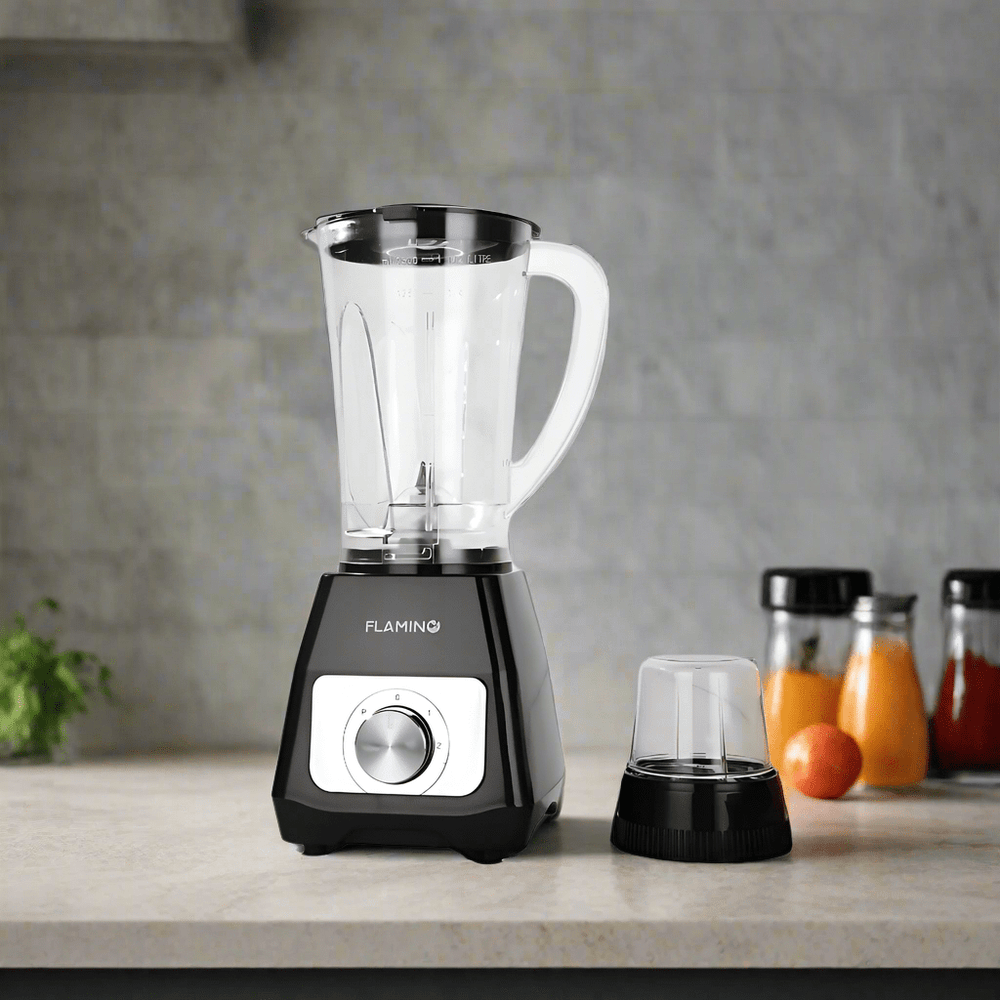 Flamino Kitchen Appliances Flamino Black 1.5L 2 in 1 Electric Blender - FB-1500SB