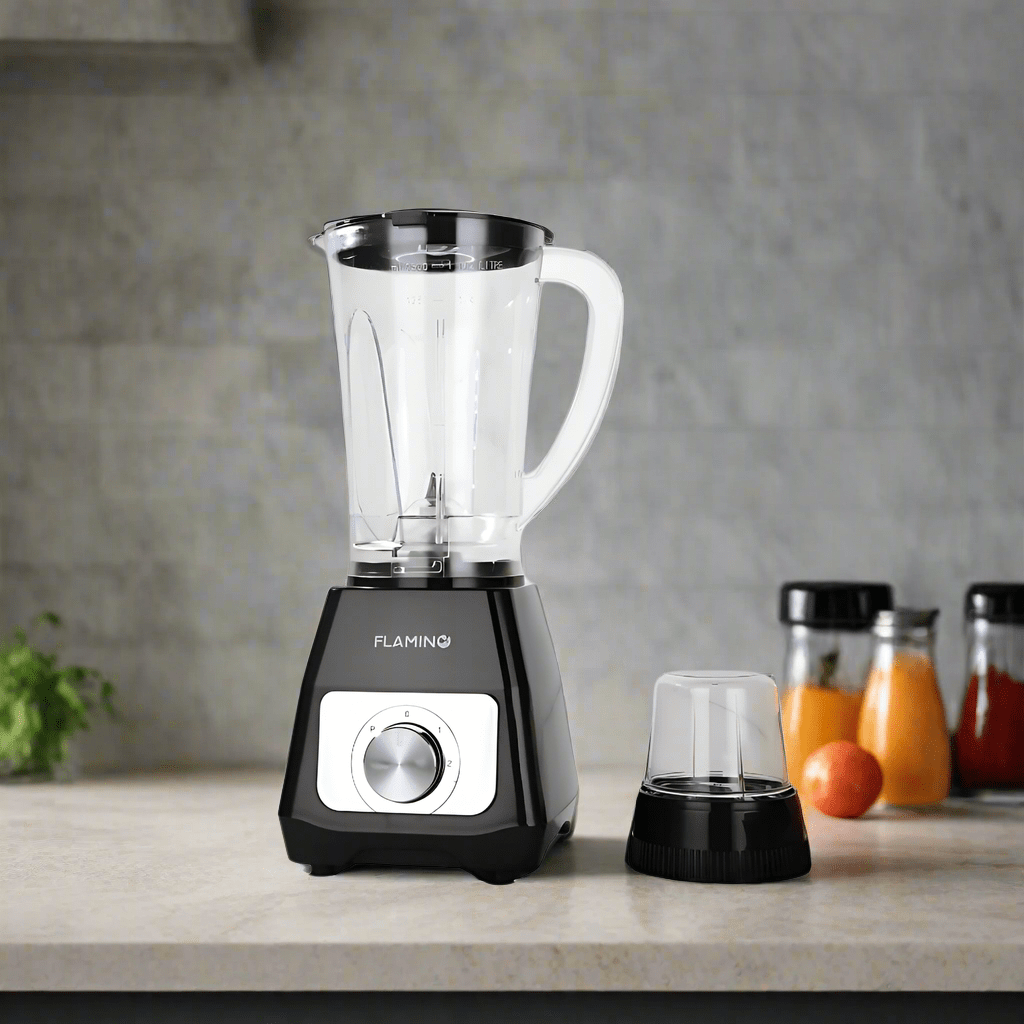 Flamino Kitchen Appliances Flamino Black 1.5L 2 in 1 Electric Blender - FB-1500SB