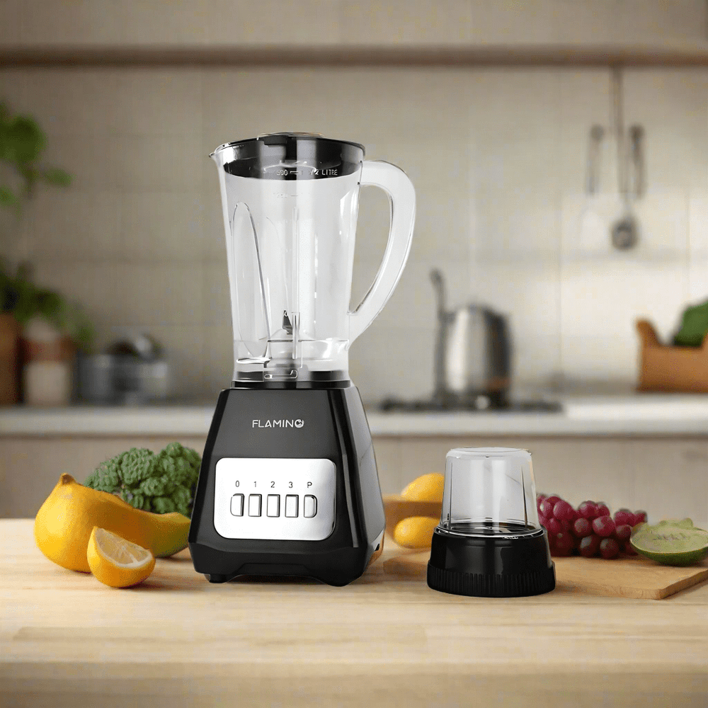 Flamino Kitchen Appliances Flamino Black 1.5L 2 in 1 Electric Blender - FB-2000SB