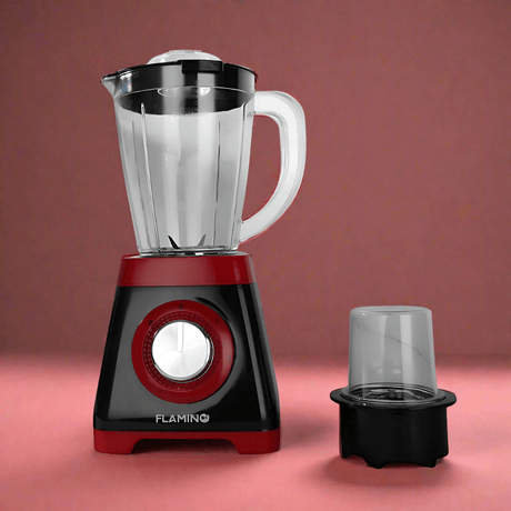 Flamino Kitchen Appliances Flamino Red 1.4L 2 in 1 Electric Blender - FB-1000RB