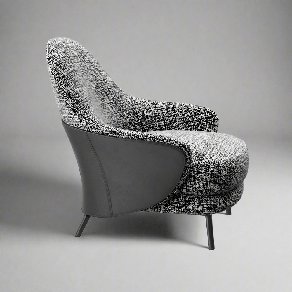 FM Living Room Furniture Angie Fabric Modern Armchair