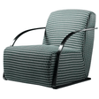 FM Living Room Furniture Green Houndstooth Modern Single Sofa Chair