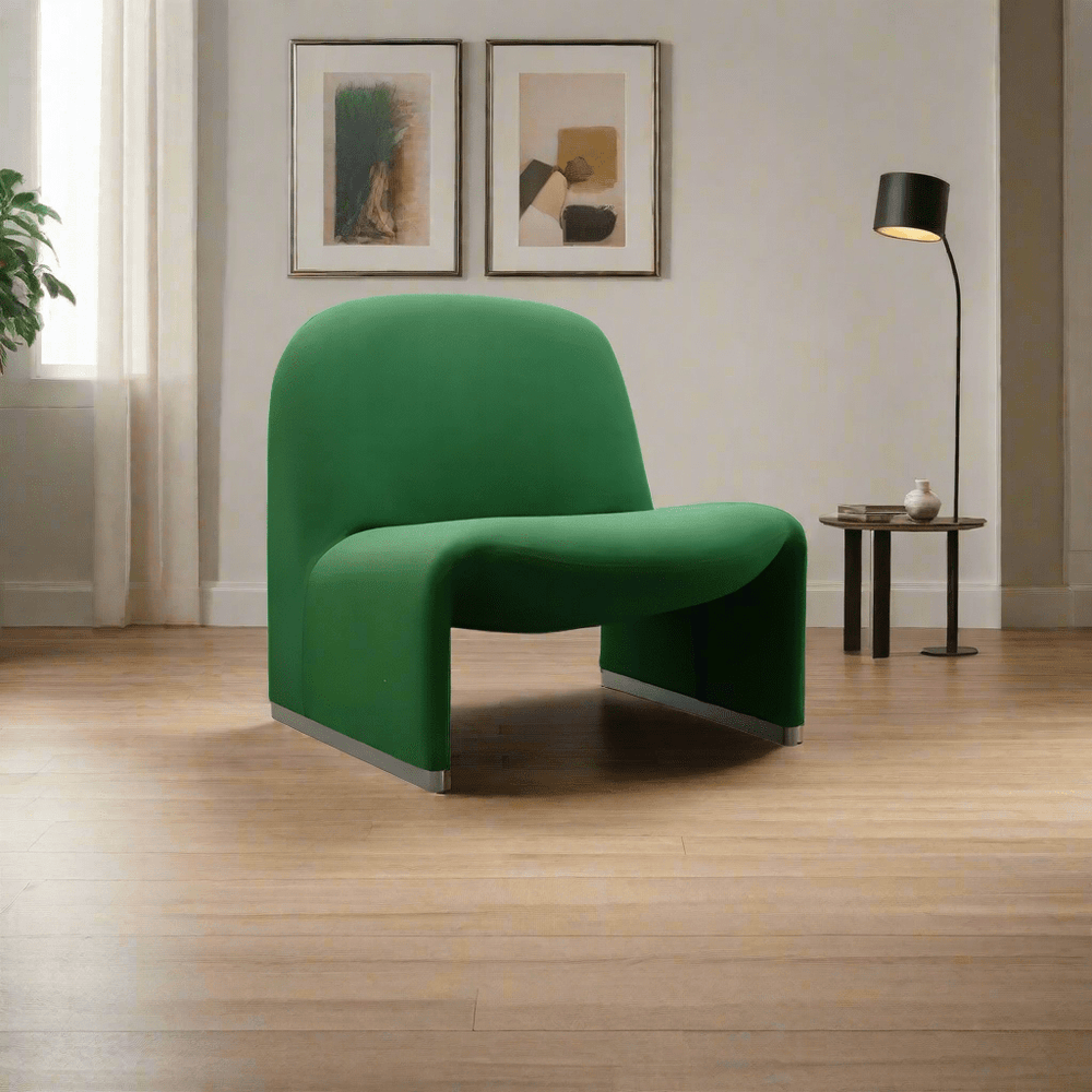 FM Living Room Furniture Green Nordic Style Single Sofa