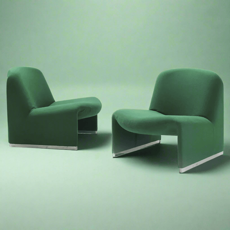 FM Living Room Furniture Green Nordic Style Single Sofa