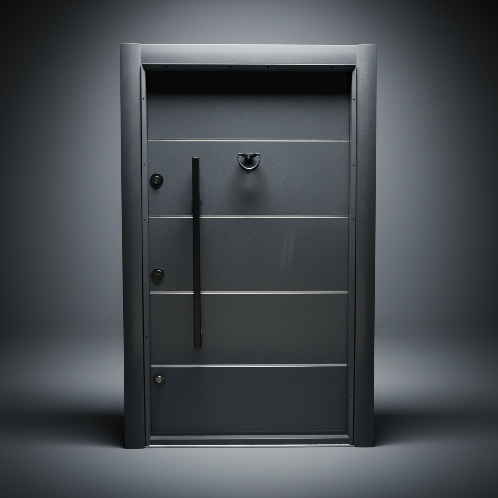 Fort Door Fort Door Aluco-Board Security Door with Triple Lock System - Slate Grey