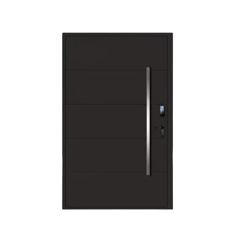 Fort Door Fort Door Luxury Aluminium Pivot Security Door with Smart Lock – Black