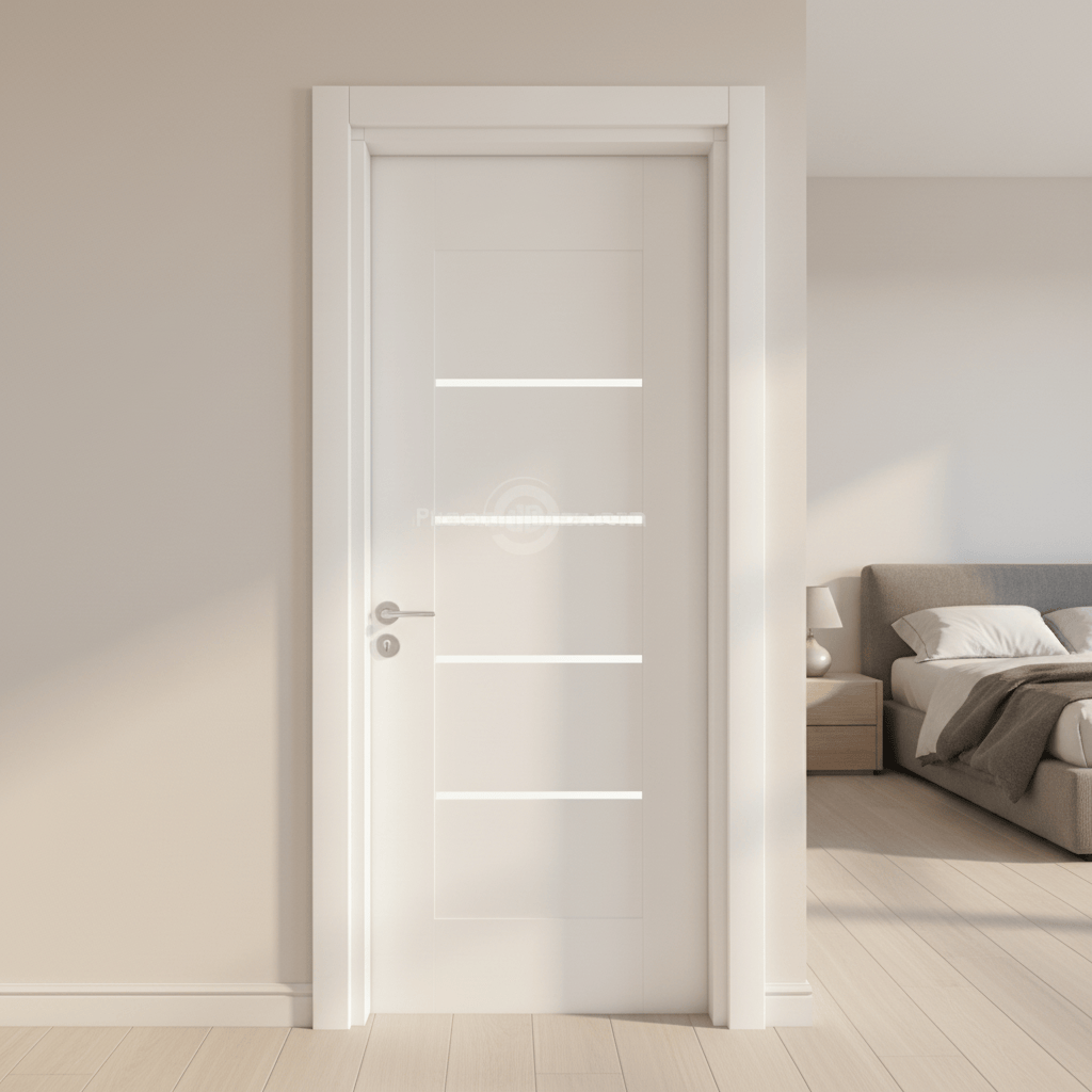 Fort Door Fort Door PVC Waterproof Internal Door with Frame & Accessories - White