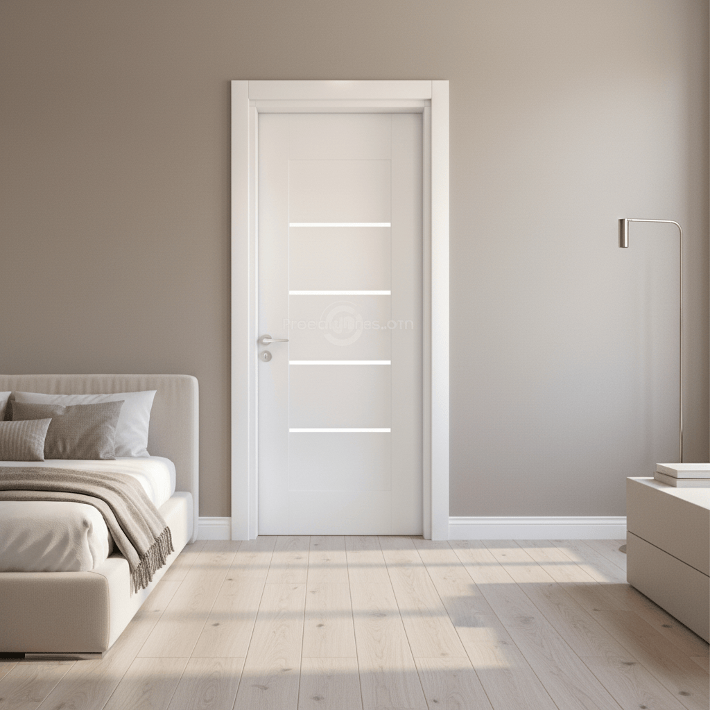 Fort Door Fort Door PVC Waterproof Internal Door with Frame & Accessories - White