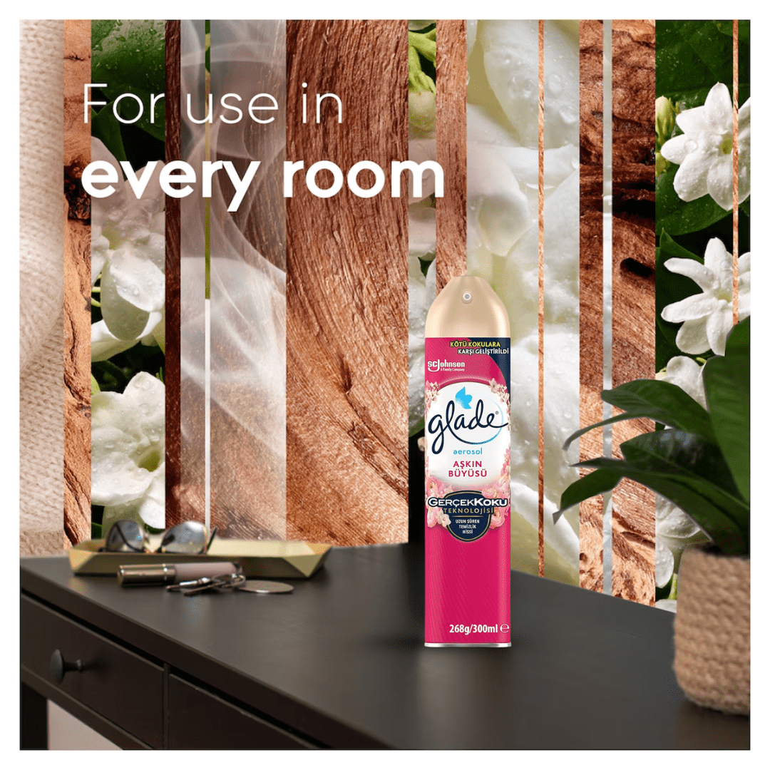 Glade Air Fresheners & Odor Control Glade Aerosol Aşkın Büyüsü Air Freshener - 300ml
