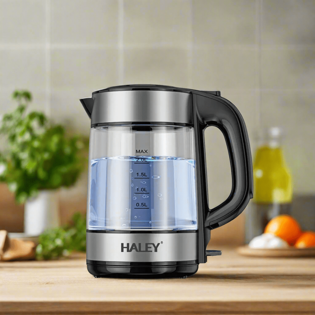 Haley Kitchen Appliances Haley Portable LED Light Display Electric Kettle - HY-8824