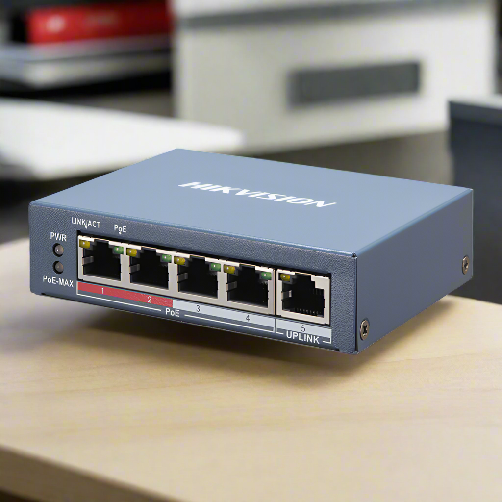 Hikvision Security & Surveillance Systems Hikvision 4 Port Fast Ethernet Smart POE Switch - DS-3E1105P-EI/M