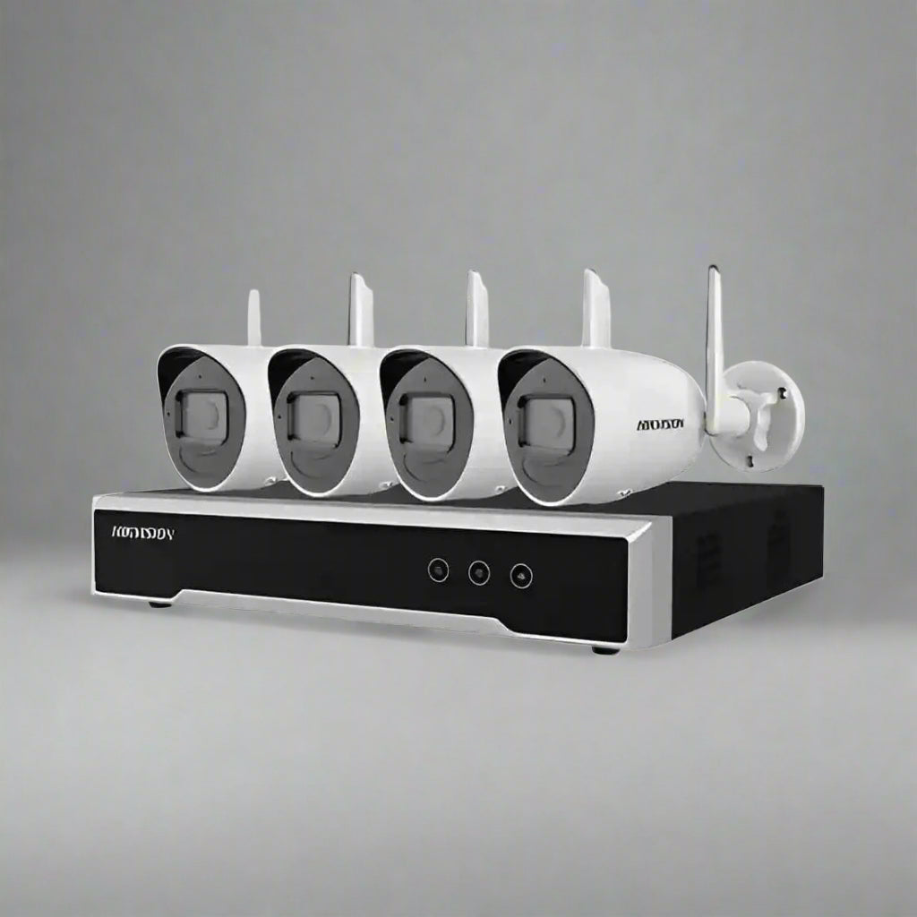 Hikvision Security & Surveillance Systems Hikvision 4MP H.265 Bullet WiFi Kit with 1TB Hard Drive & 4MP Bullet Wi-Fi Cameras - NK44W0H(D)