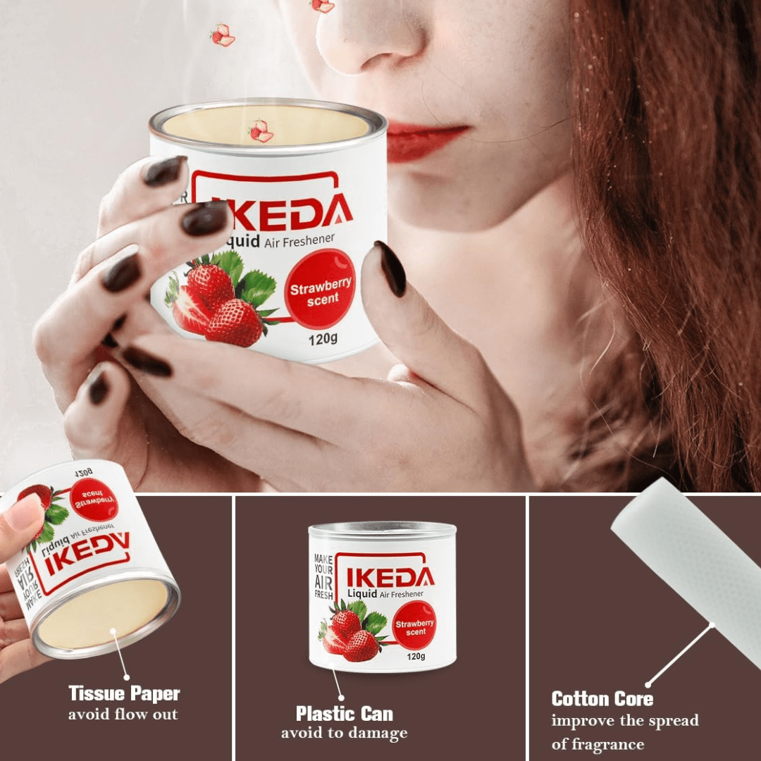 Ikeda Air Fresheners & Odor Control Ikeda Strawberry Scent Liquid Air Freshener - 120g