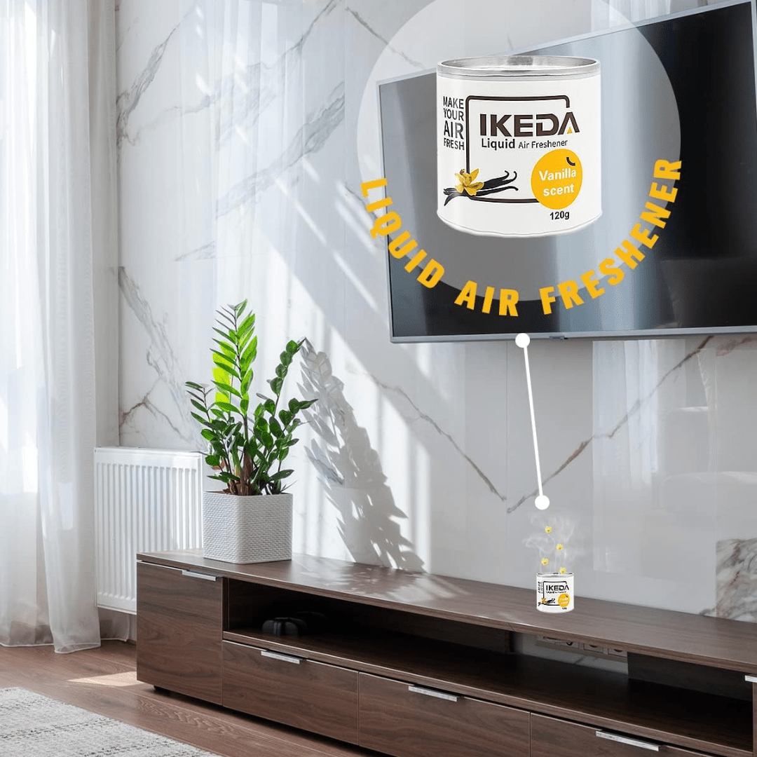 Ikeda Air Fresheners & Odor Control Ikeda Vanilla Scent Liquid Air Freshener - 120g