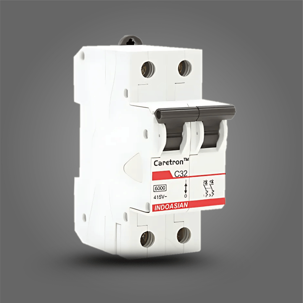 Indoasian Load Centers & Circuit Protection Indoasian Caretron Double Pole C-Curve MCB DP Series (6A-63A)
