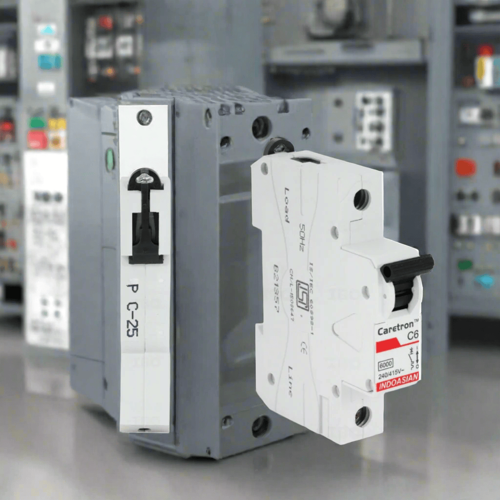 Indoasian Load Centers & Circuit Protection Indoasian Caretron Single Pole C-Curve MCB Series (2A-63A Range)