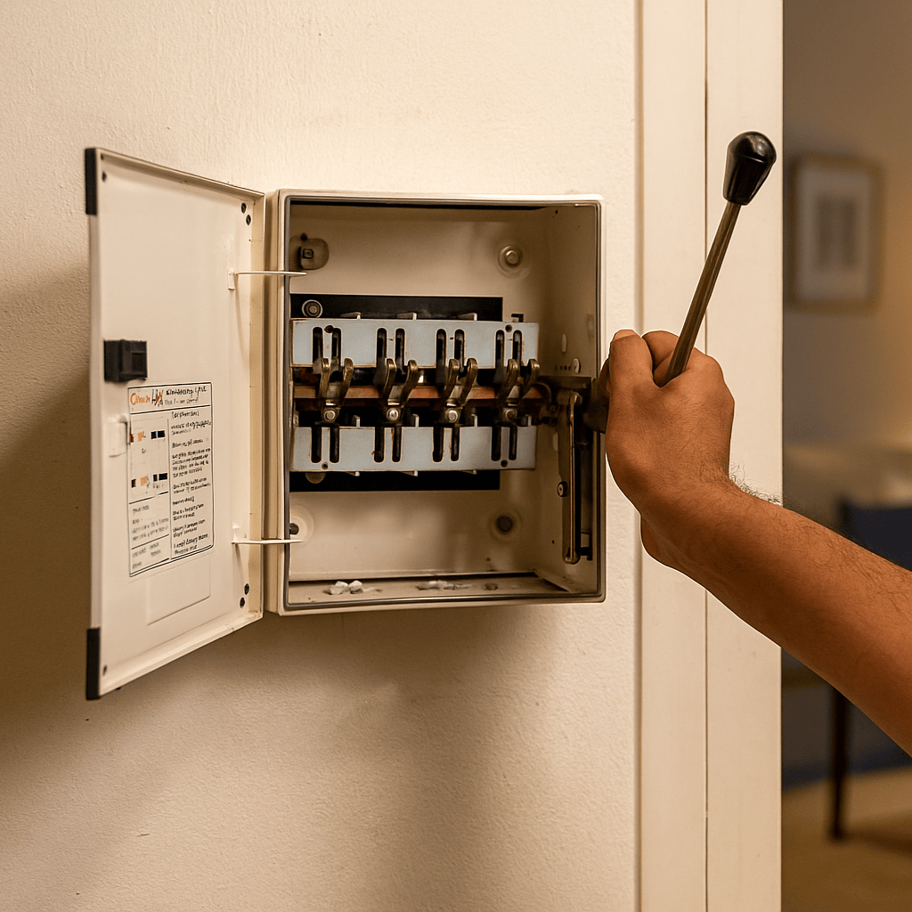 Indoasian Load Centers & Circuit Protection Indoasian Manual Offload Changeover Switch