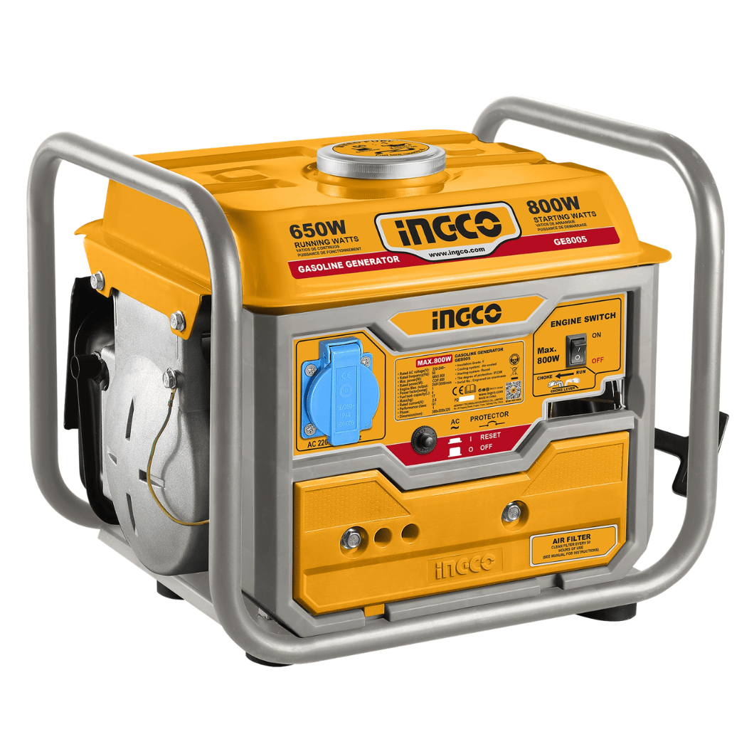Ingco Generator Ingco 0.8 kW Portable 2-Stroke 800W Gasoline Generator - GE8005