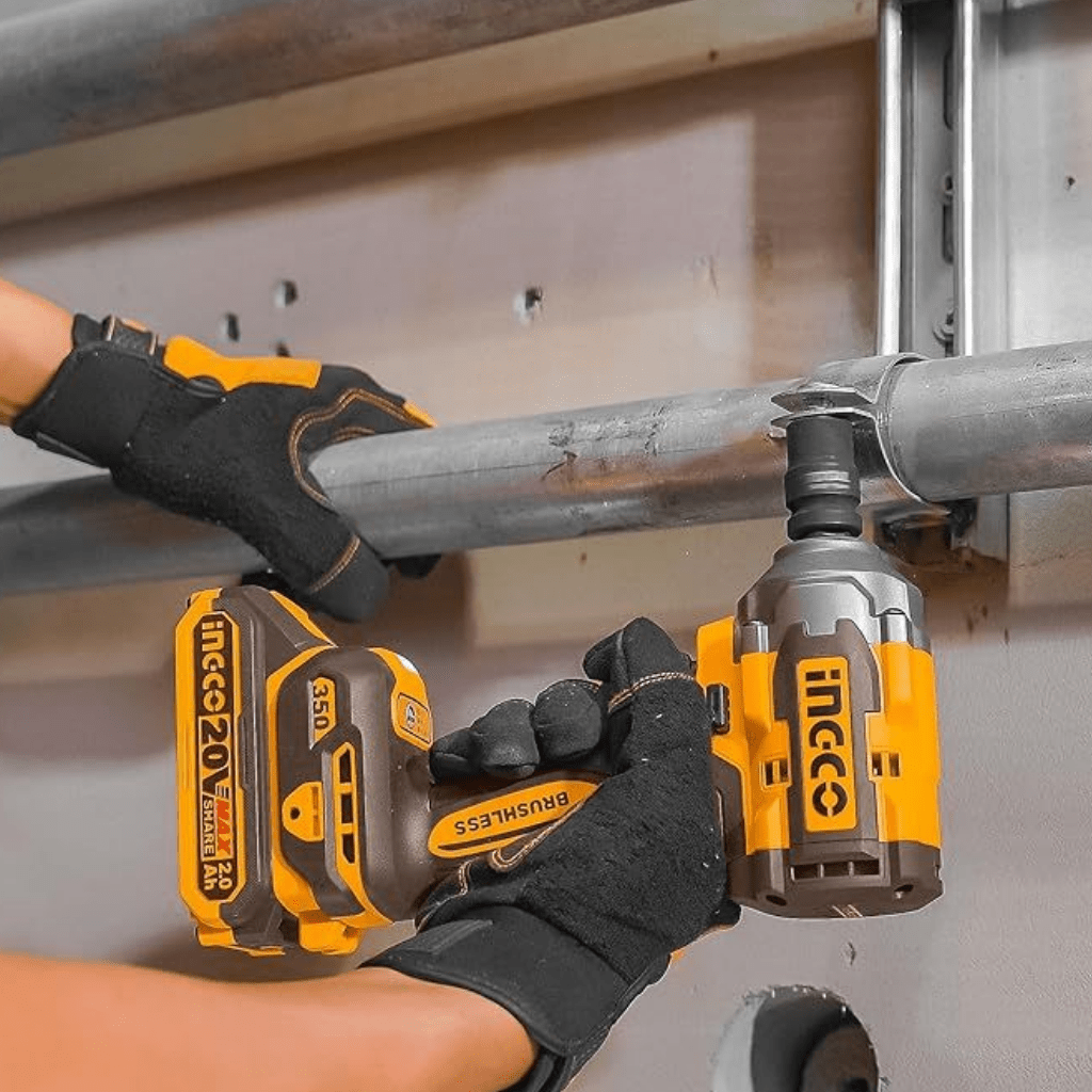 Ingco Impact Wrench & Driver Ingco 1/2" 20V Lithium-Ion Cordless Impact Wrench with Brushless Motor – CIWLI20851