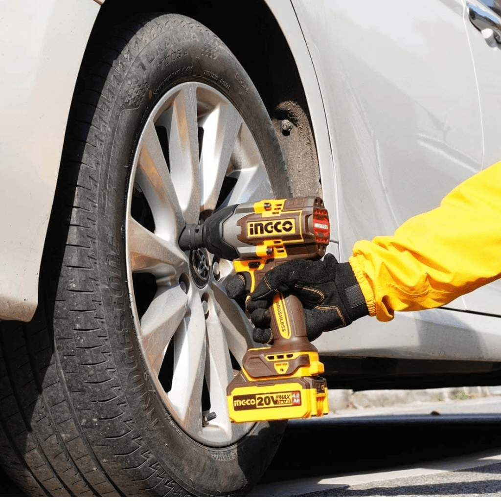 Ingco Impact Wrench & Driver Ingco 1/2" 20V Lithium-Ion Cordless Impact Wrench with Brushless Motor – CIWLI20851