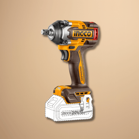Ingco Impact Wrench & Driver Ingco 1/2" Lithium-Ion Cordless Impact Wrench with Brushless Motor – CIWLI20501