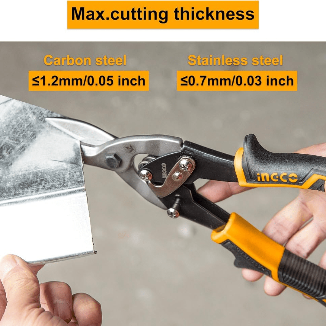 Ingco Hand Saws & Cutting Tools Ingco 10" Aviation Snip (Left & Right) with Two-Tone Soft Handle - HTSN0110L & HTSN0110R