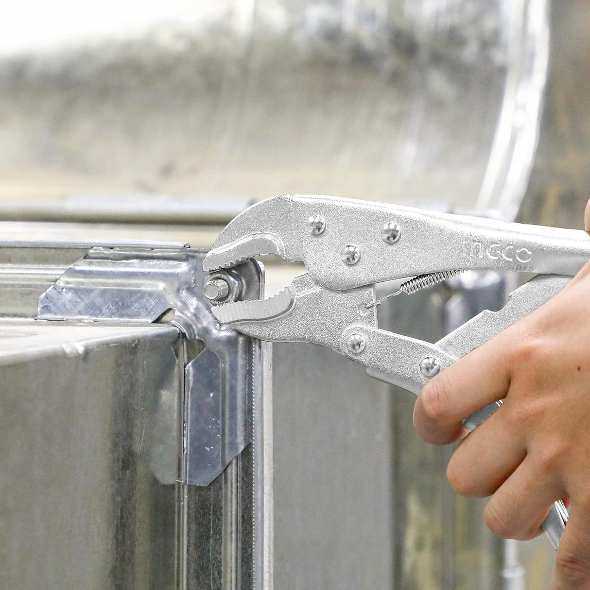 Ingco Pliers Ingco 10" Curved Jaw Locking Plier - HCJLW0210