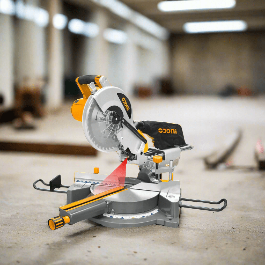 Ingco Bench & Stationary Tool Ingco 10" Mitre Saw 1800W with Adjustable Blade & 0-45° Bevel – BM2S18004