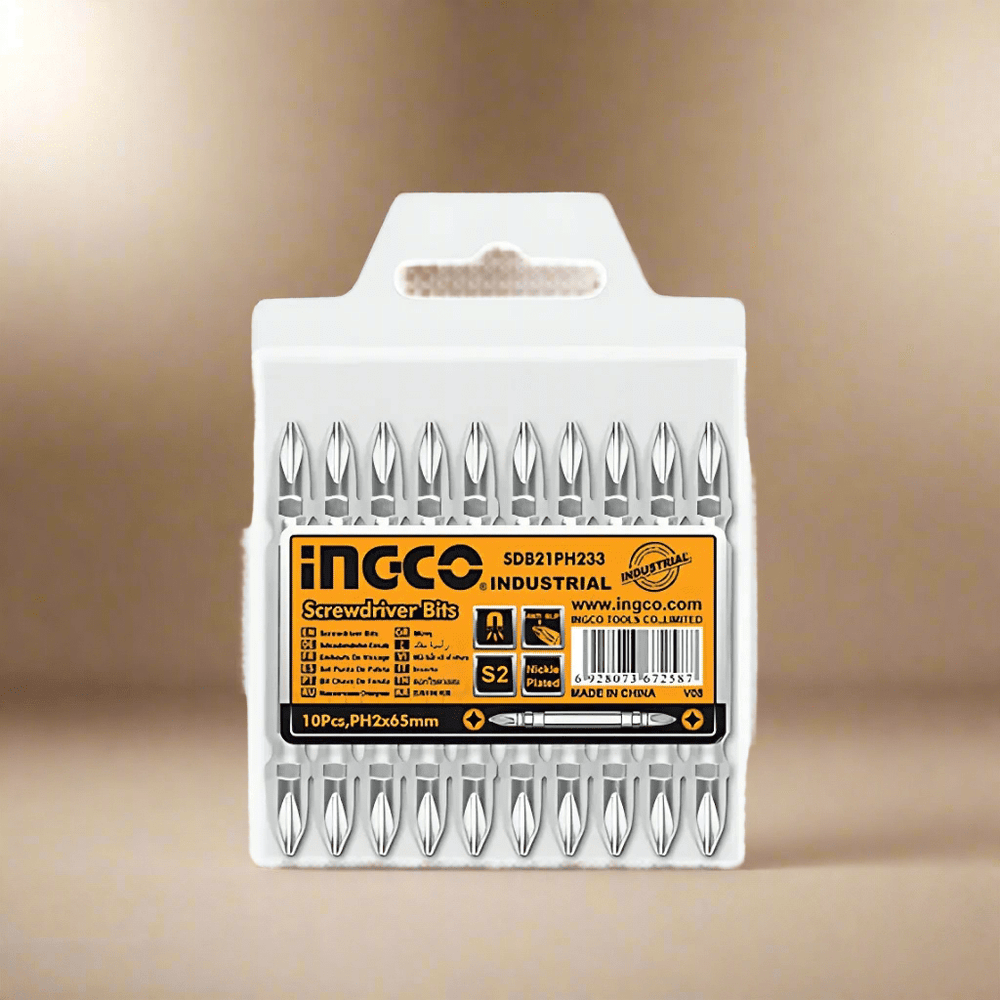 Ingco Screwdriver Bits Ingco 10-Piece Double-End Screwdriver Bit Set 65mm – SDB21PH233