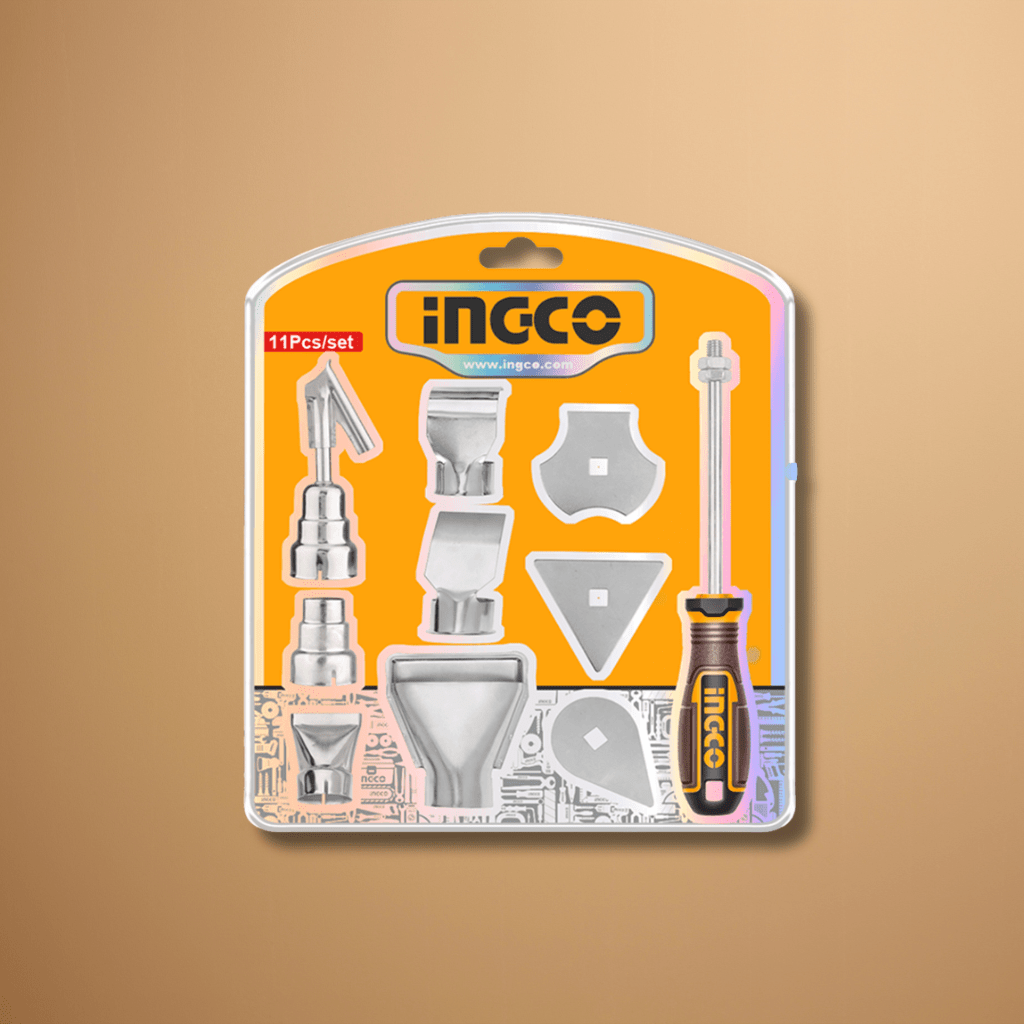 Ingco Heat Gun Ingco 10 Piece Heat Gun Accessories Set – HGA0131