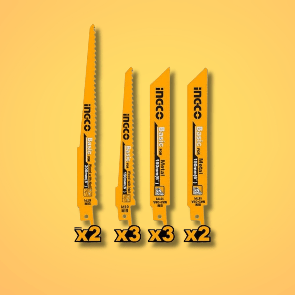 Ingco Saw Blades Ingco 10-Piece Reciprocating Saw Blade Set – RSB1001