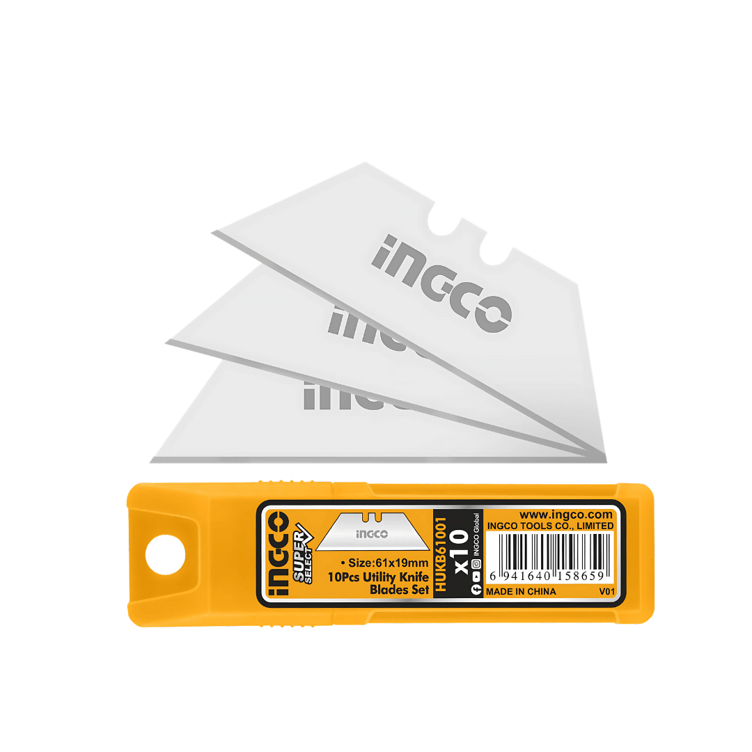Ingco Multi Tools & Knives Ingco 10-Piece Utility Knife Blade Set - HUKB61001