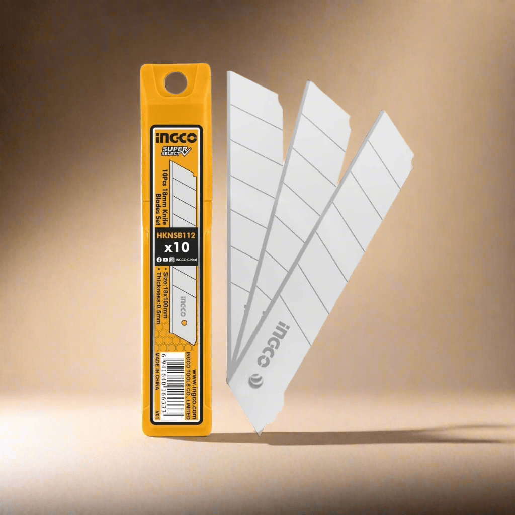 Ingco Multi Tools & Knives Ingco 10 Pieces 18mm Knife Blades Set – HKNSB112