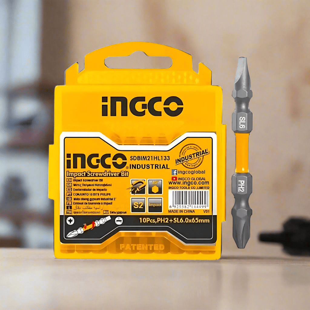 Ingco Screwdriver Bits Ingco 10 Pieces Impact Screwdriver Bit 65mm - SDBIM21HL133