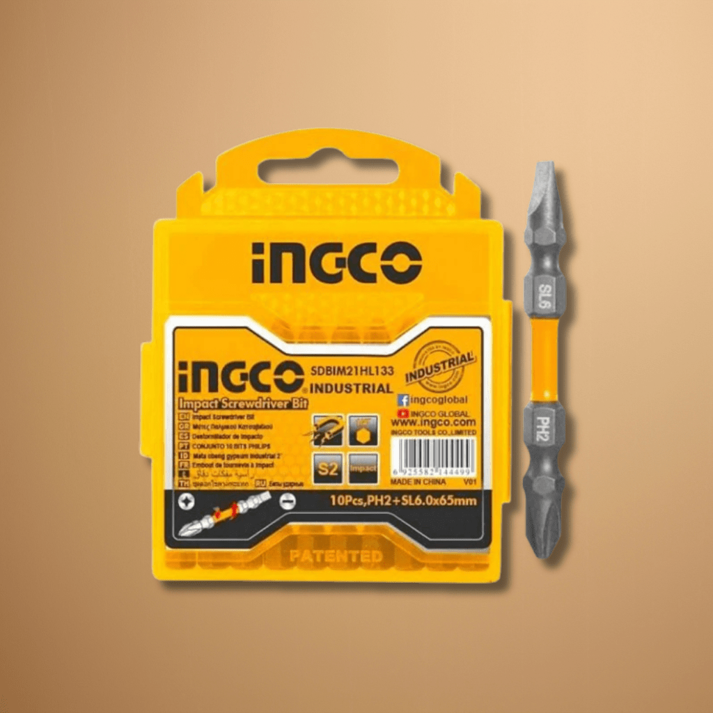 Ingco Screwdriver Bits Ingco 10 Pieces Impact Screwdriver Bit 65mm - SDBIM21HL133