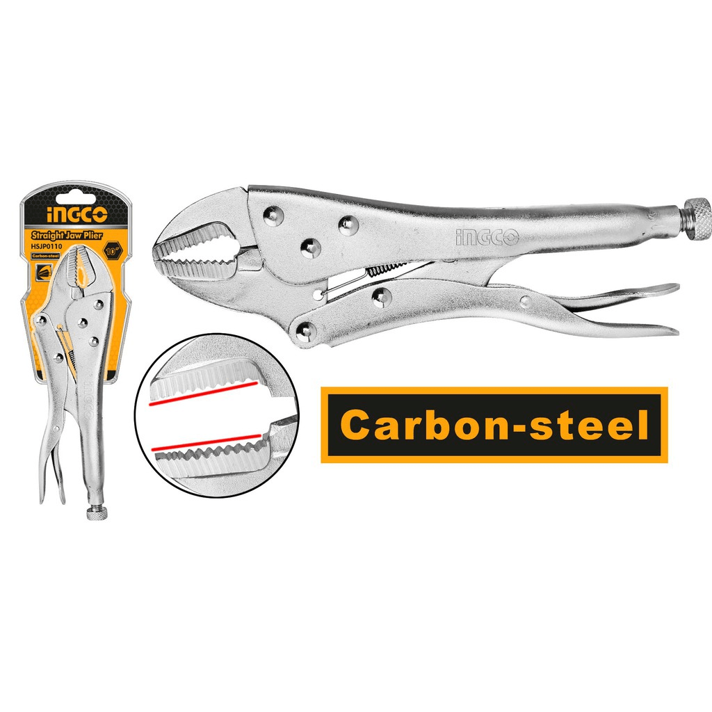 Ingco Pliers Ingco 10" Straight Jaw Locking Plier - HSJP0110