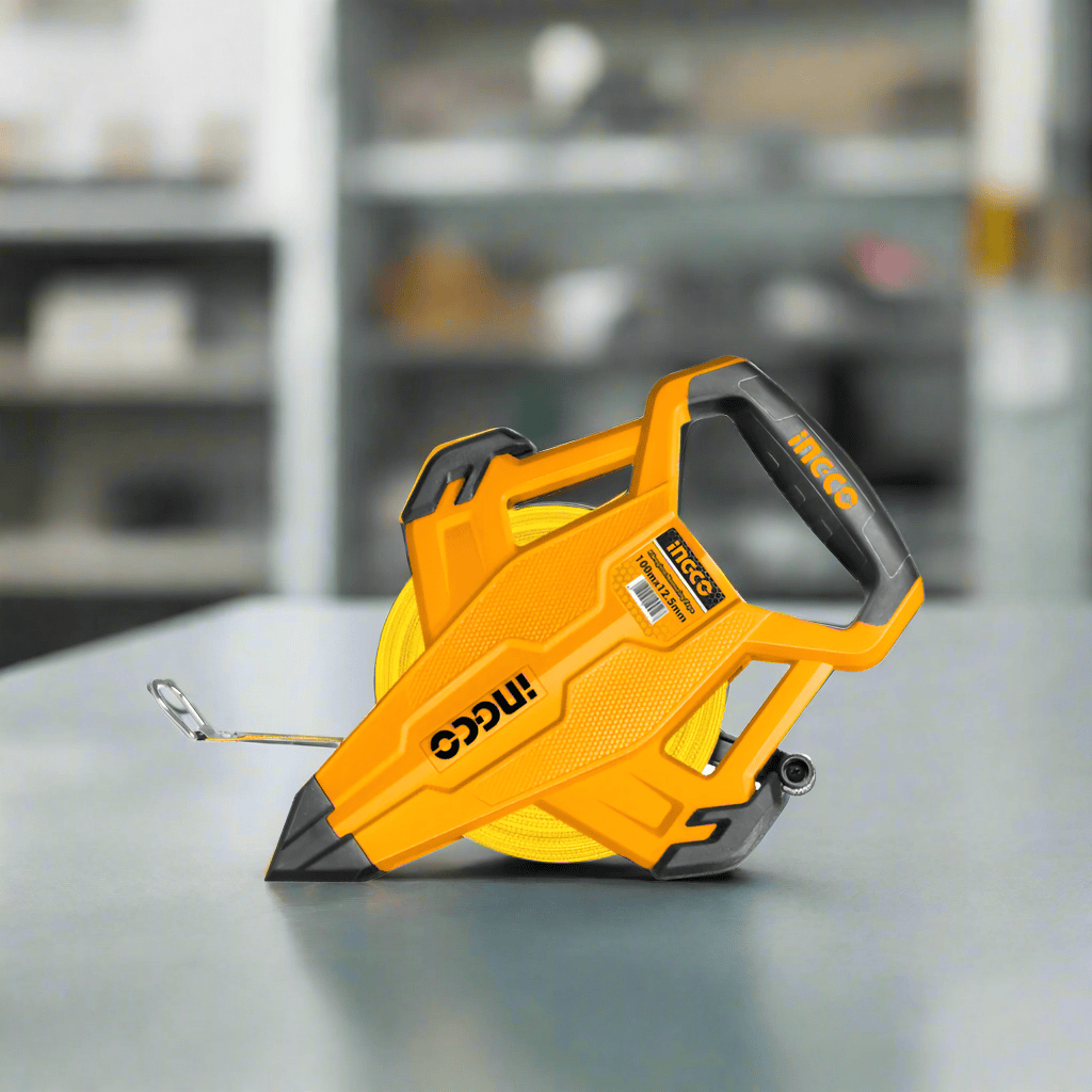 Ingco Tape Measure Ingco 100mx12.5mm Fiberglass Measuring Tape - HFMT83100