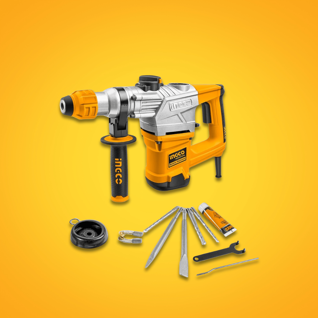 Ingco Drill Ingco 1050W Heavy-Duty Rotary Hammer Drill with SDS Plus – RH10506