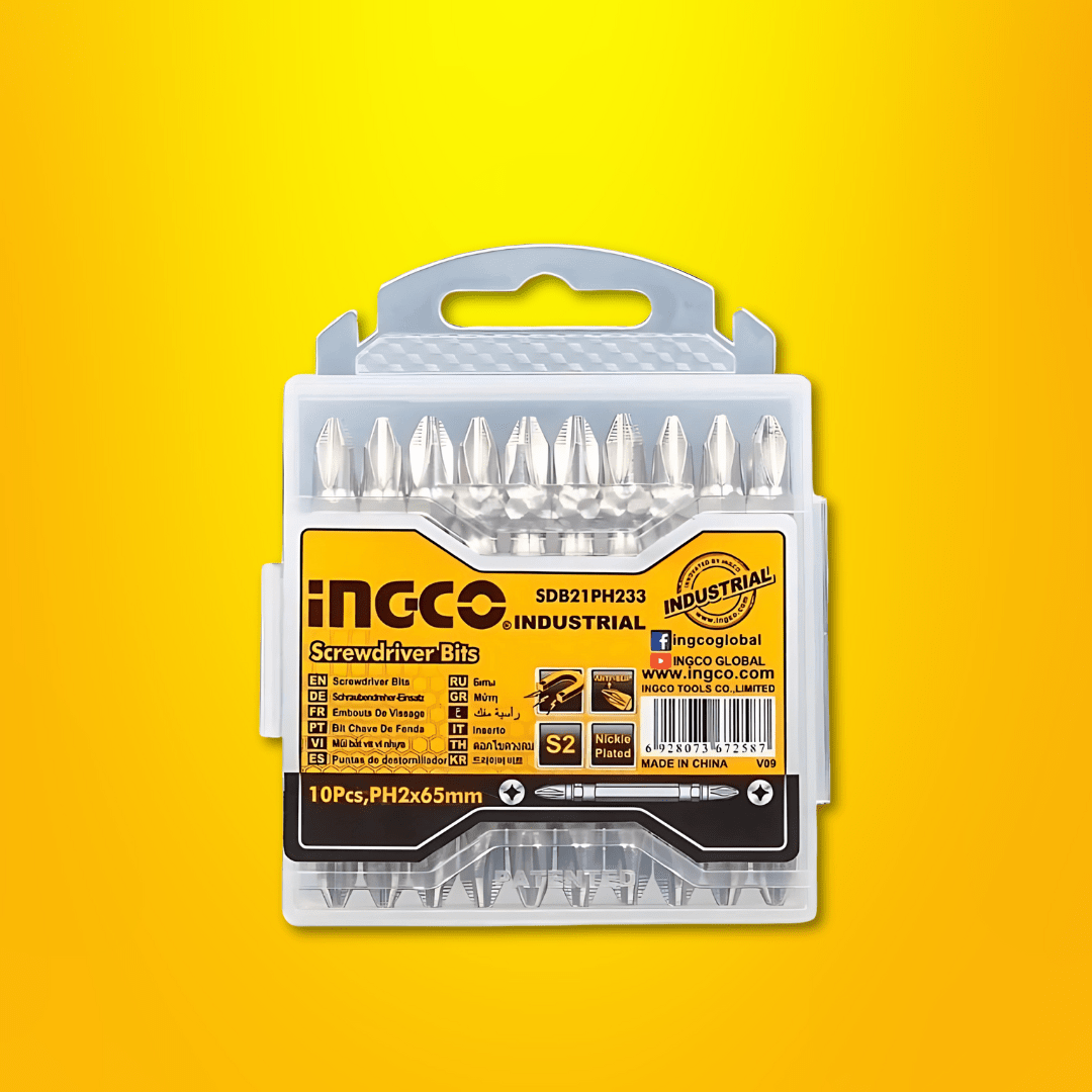 Ingco Screwdriver Bits Ingco 10pcs Screwdriver Bits Set 50mm Two Sides - SDB21PH223