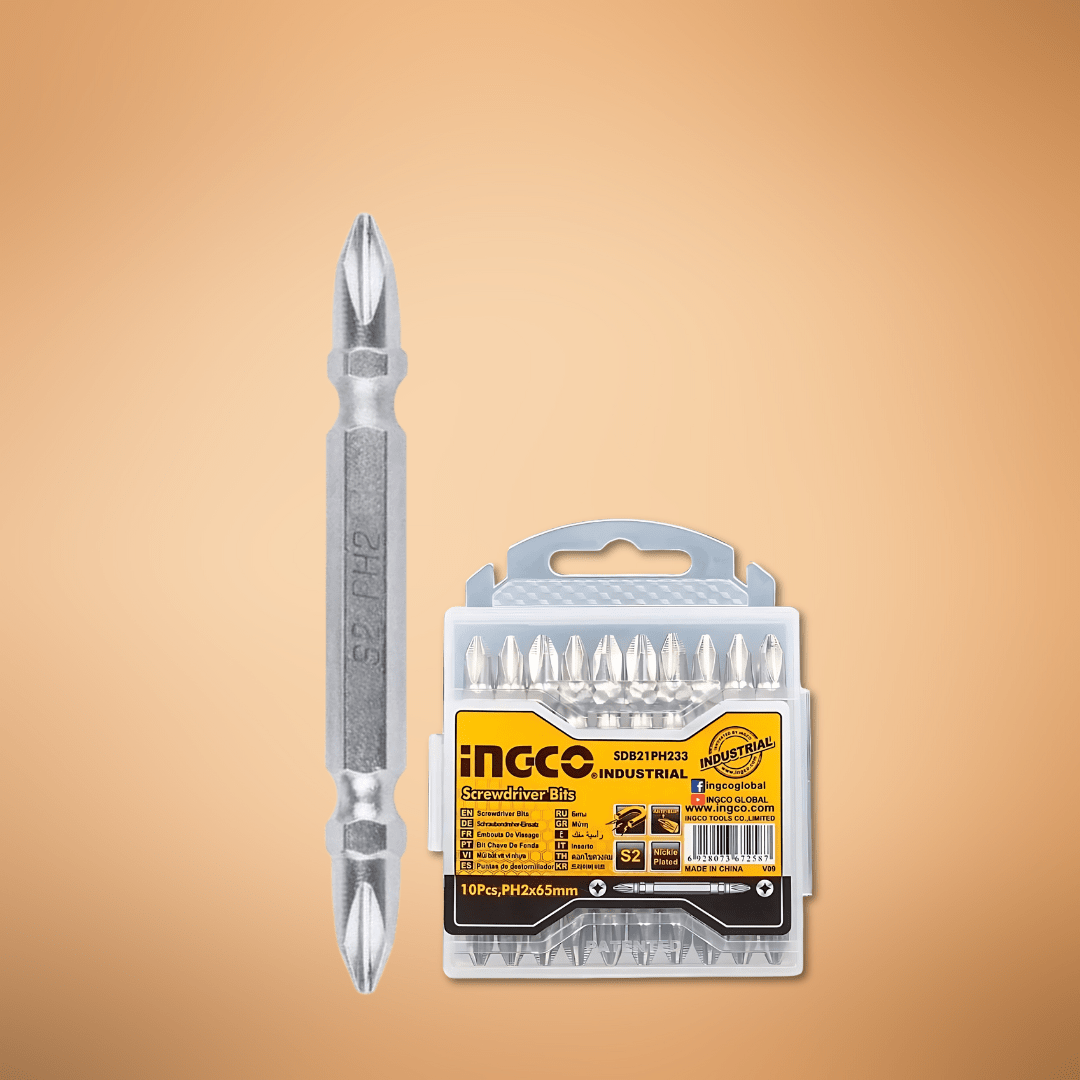 Ingco Screwdriver Bits Ingco 10pcs Screwdriver Bits Set 50mm Two Sides - SDB21PH223