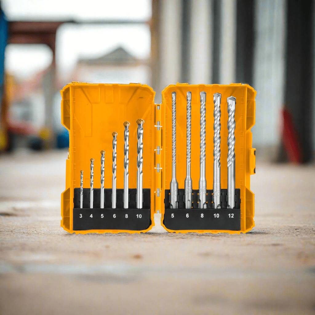 Ingco Drill Bits Ingco 11-Pieces Masonry & Hammer Drill Bits Set with SDS Plus – AKDL31101