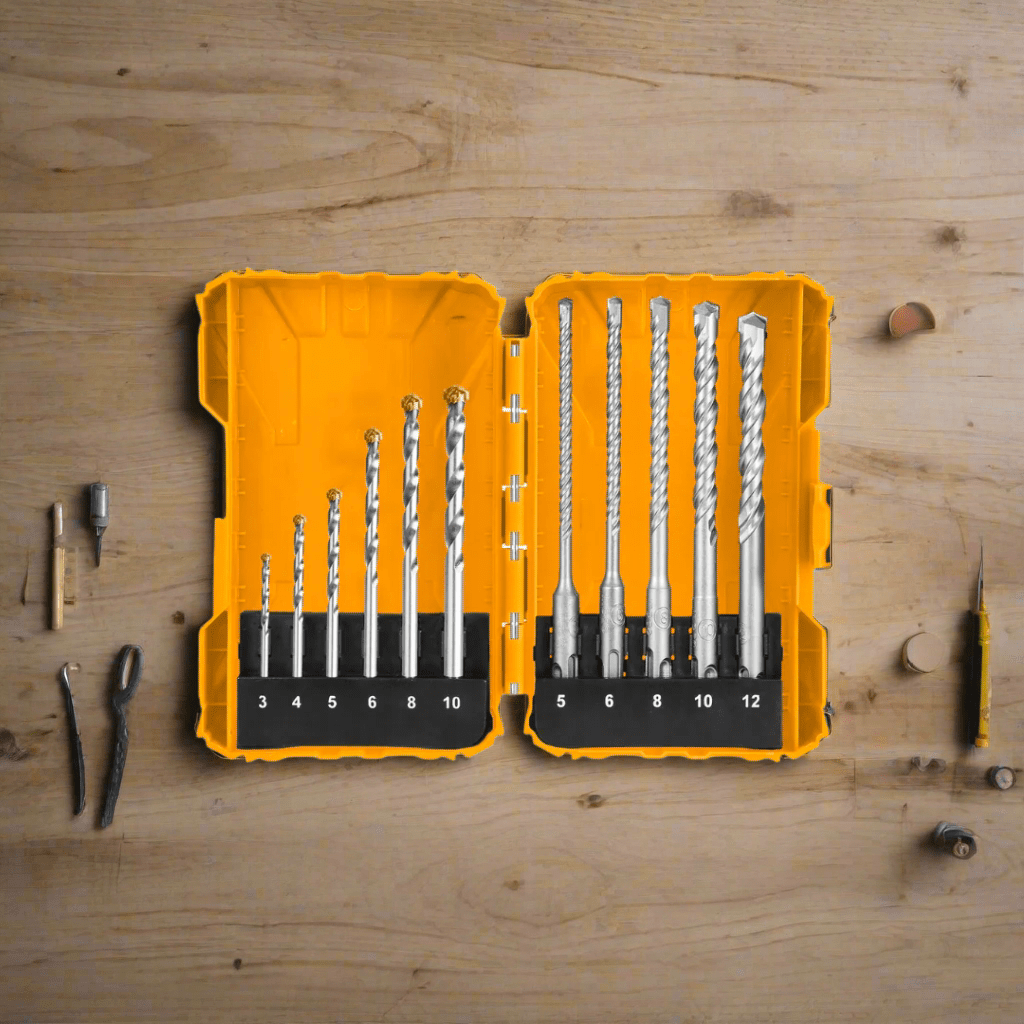Ingco Drill Bits Ingco 11-Pieces Masonry & Hammer Drill Bits Set with SDS Plus – AKDL31101
