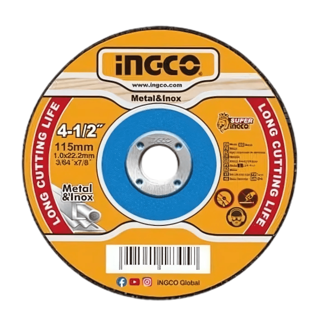 Ingco Grinding & Cutting Wheels Ingco 115mm INOX Metal Cutting Disc with 1.0mm Thickness – MCD101151