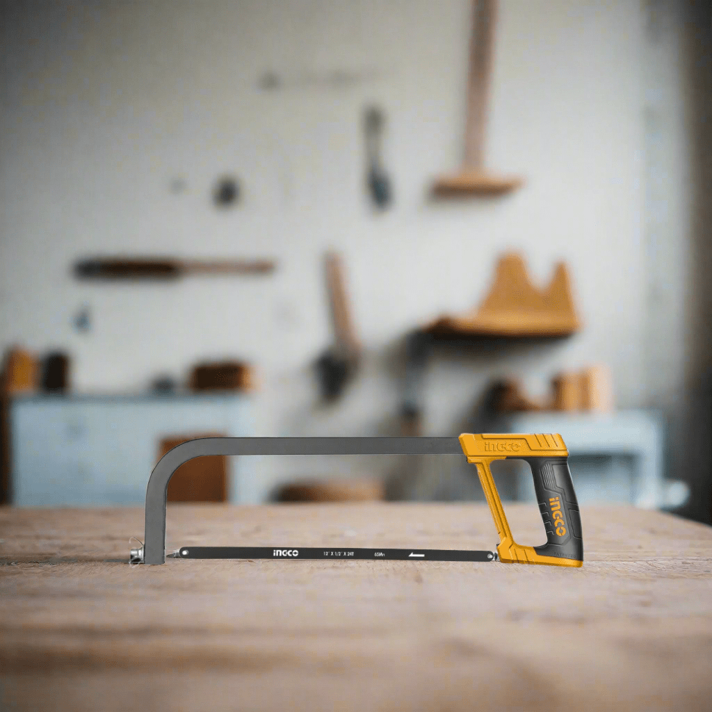 Ingco Hand Saws & Cutting Tools Ingco 12" Adjustable Hacksaw Frame with Soft Grip – HHFS3068