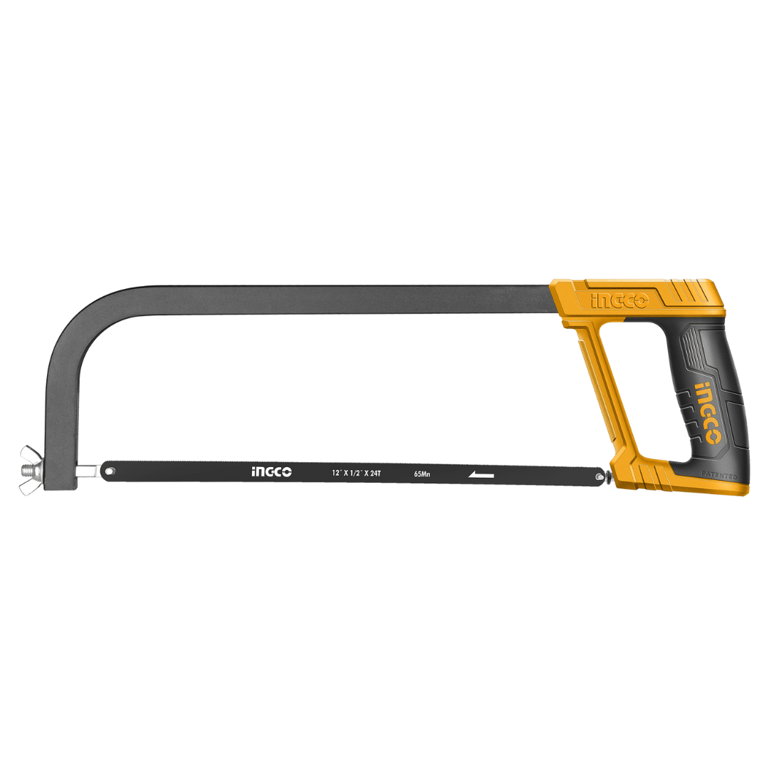 Ingco Hand Saws & Cutting Tools Ingco 12" Adjustable Hacksaw Frame with Soft Grip – HHFS3068