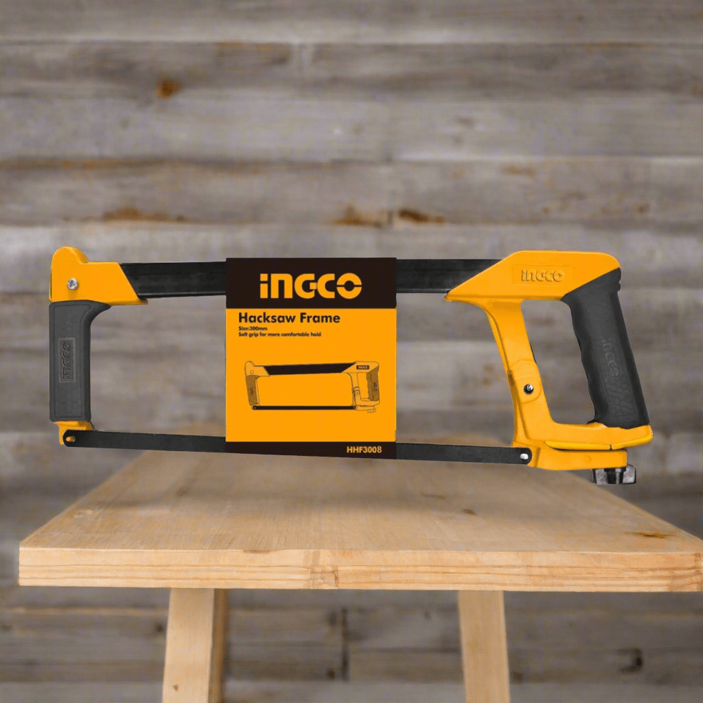 Ingco Hand Saws & Cutting Tools Ingco 12" Industrial Adjustable Frame with Soft Grip Hacksaw - HHF3008